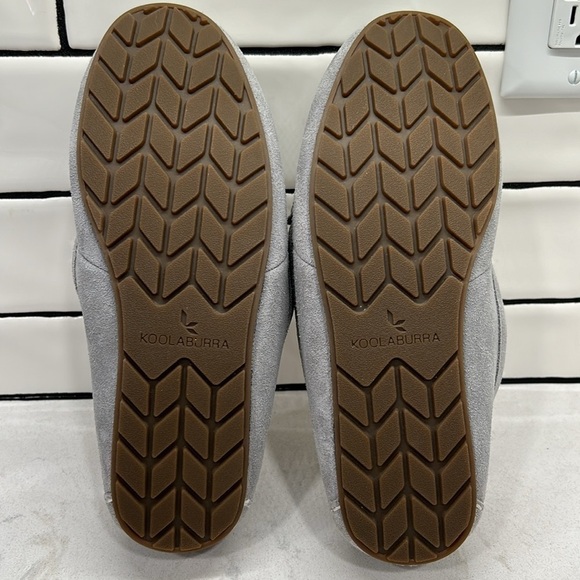 Koolaburra by UGG Lezly Wild Dove Gray Womens Suede Faux Fur Moccasin Slippers - Picture 11 of 16